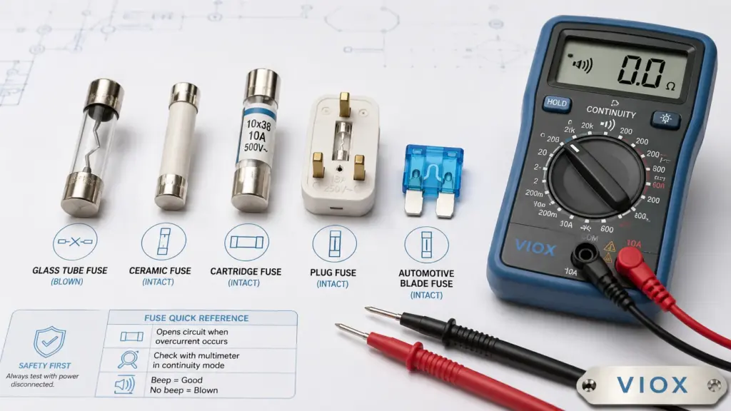 How to Tell if a Fuse Is Blown: Visual Signs, Multimeter Test, Ceramic and Plug Fuses