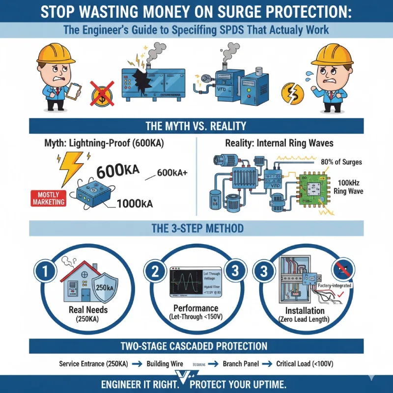 Stop Wasting Money on Surge Protection: The Engineer's Guide to Specifying SPDs That Actually Work