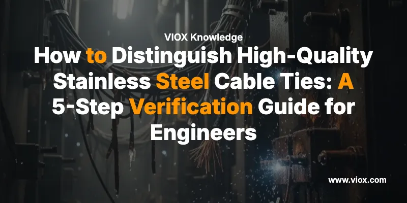 How to Distinguish High-Quality Stainless Steel Cable Ties