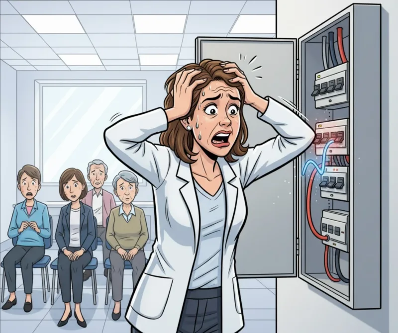 medical clinic power off