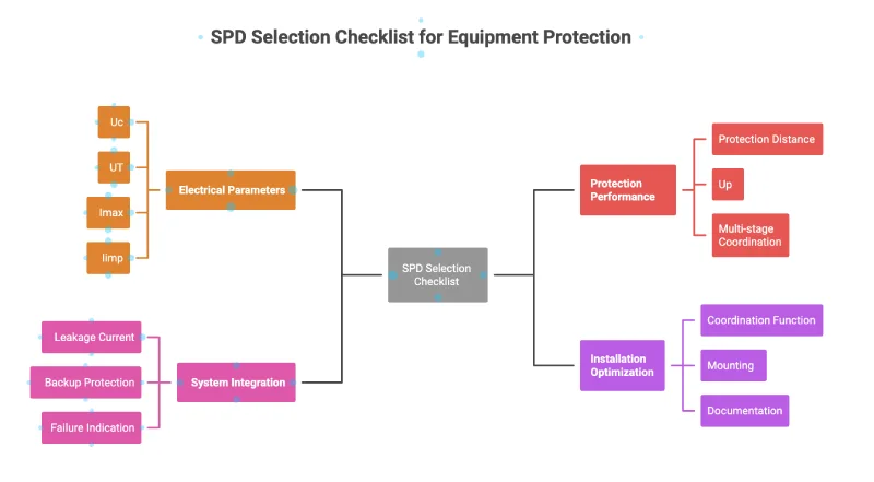 spd selection checklist for equipment protection