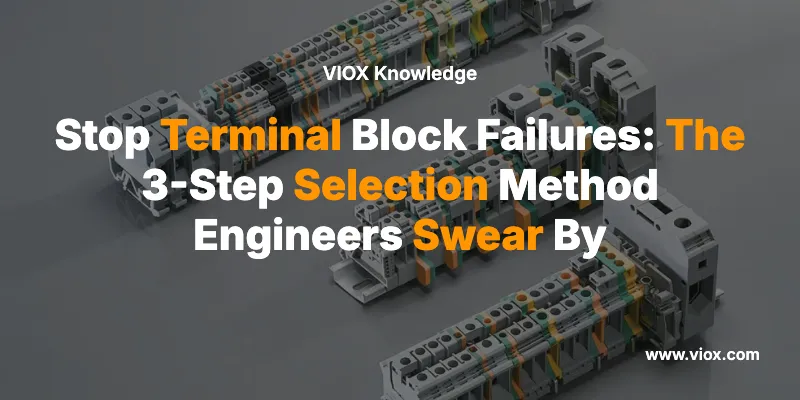 Stop Terminal Block Failures: The 3-Step Selection Method Engineers Swear By