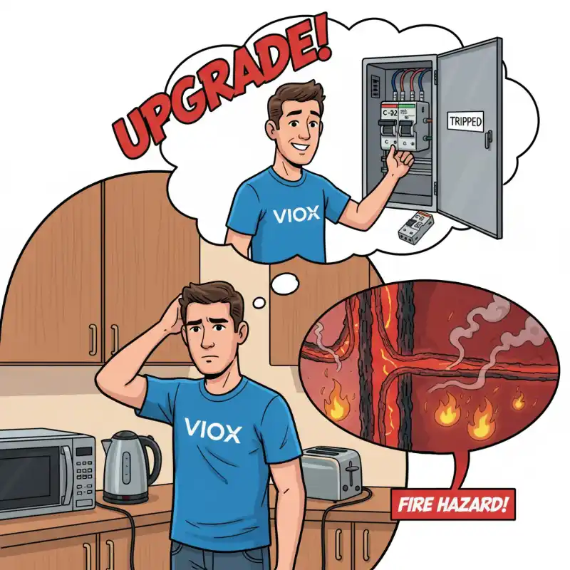 Can I Replace My 16A Breaker with a 20A? (A VIOX Engineer's Urgent "NO")