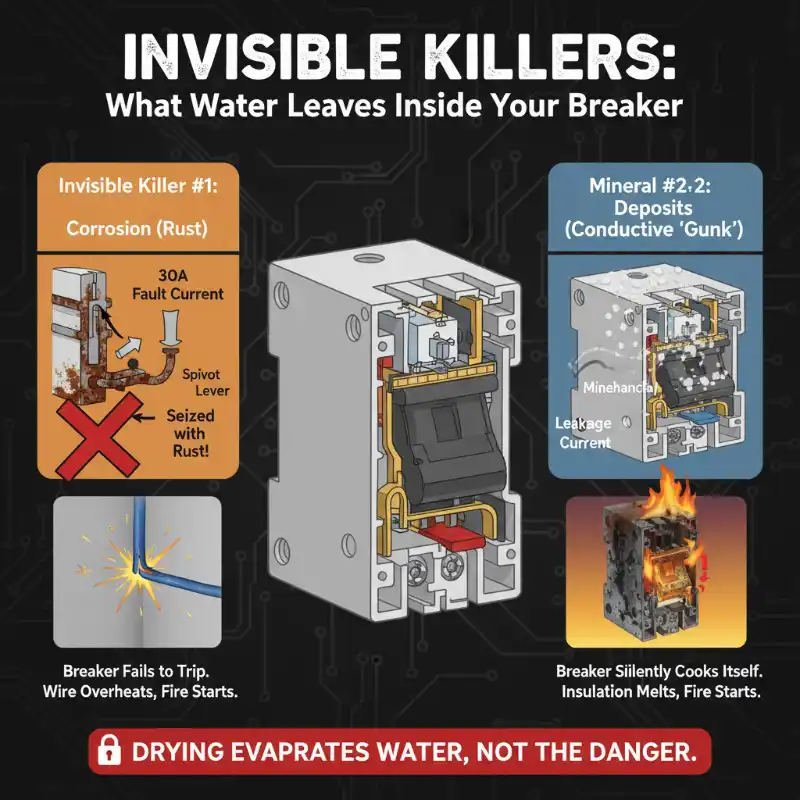 Invisible Killers: What Water Leaves Inside Your Breaker
