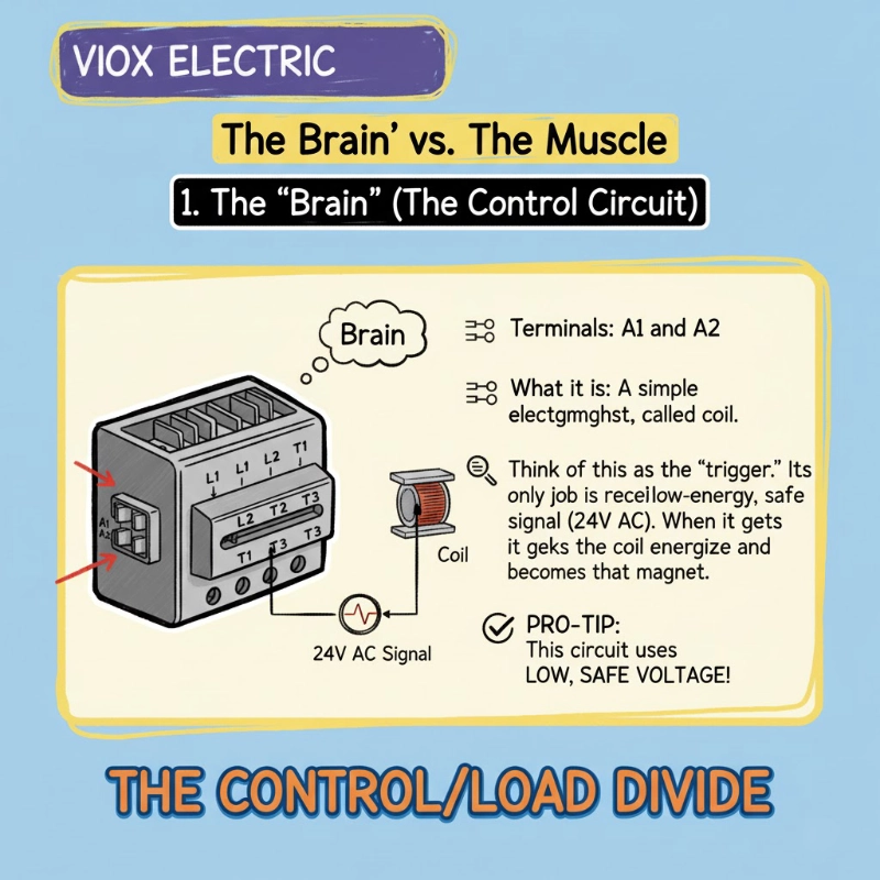 the "Brain" (Control Circuit) of the contactor