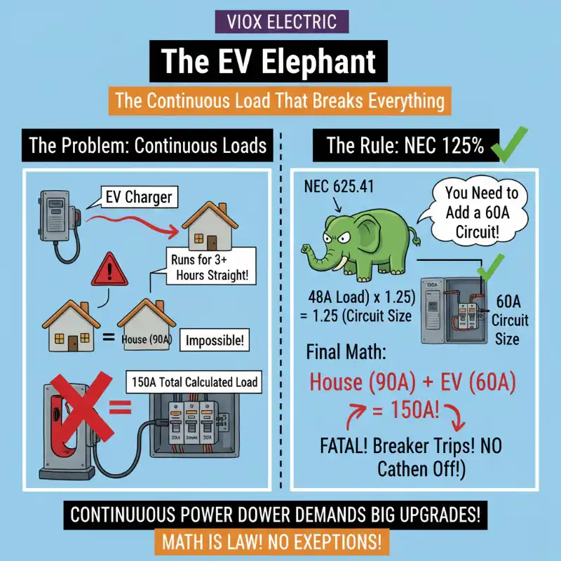 The EV Elephant: Why a 60A Charger Breaks Everything