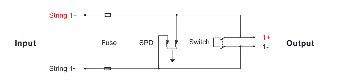 VOPV600-1_1 Solar Combiner Box Diagram