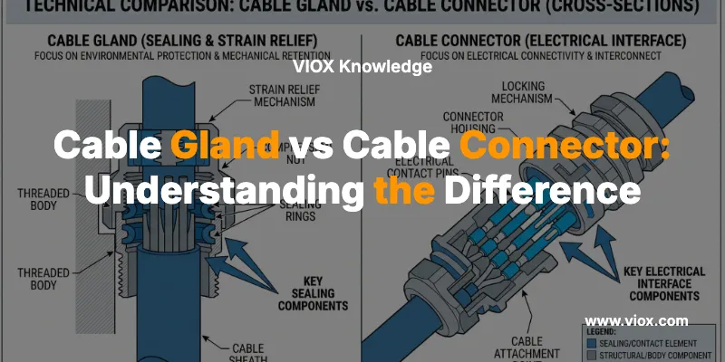 Cable Gland vs Cable Connector: Understanding the Difference