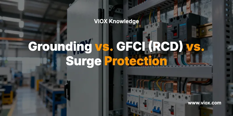 Grounding vs. GFCI (RCD) vs. Surge Protection