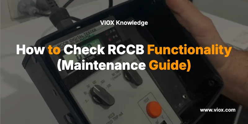 How to Check RCCB Functionality (Maintenance Guide)