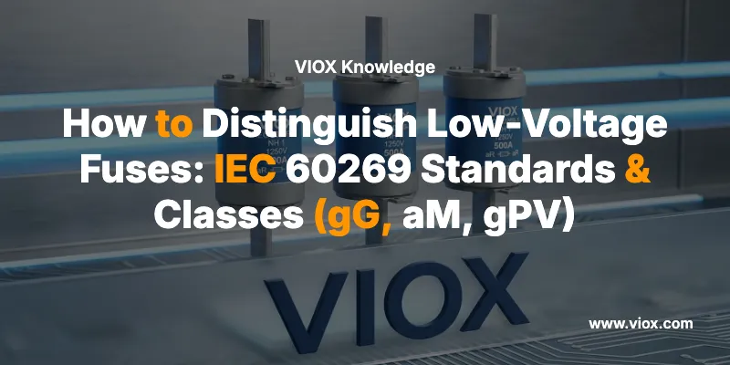 How to Distinguish Low-Voltage Fuses: IEC 60269 Standards & Classes (gG, aM, gPV)