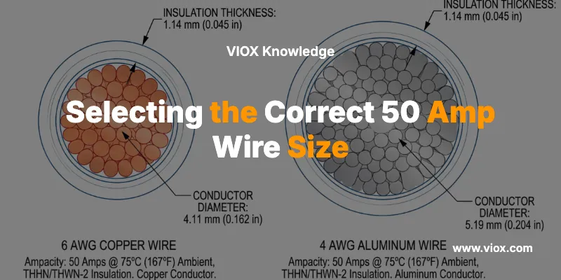 Selecting the Correct 50 Amp Wire Size