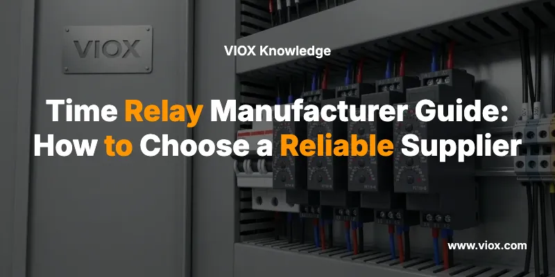 Time Relay Manufacturer Guide: How to Choose a Reliable Supplier