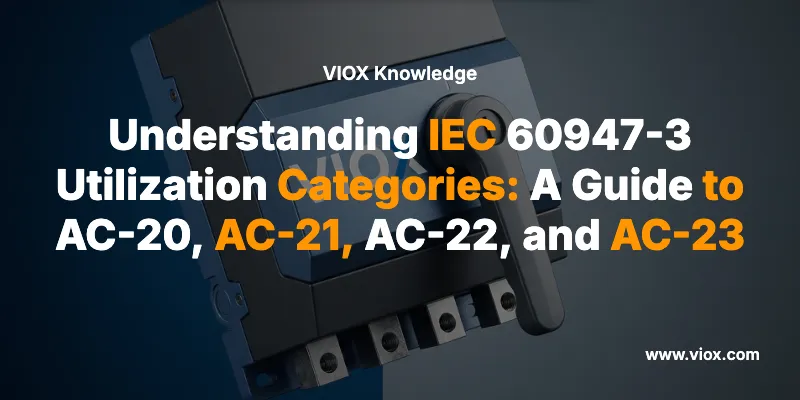 Understanding IEC 60947-3 Utilization Categories: A Guide to AC-20, AC-21, AC-22, and AC-23