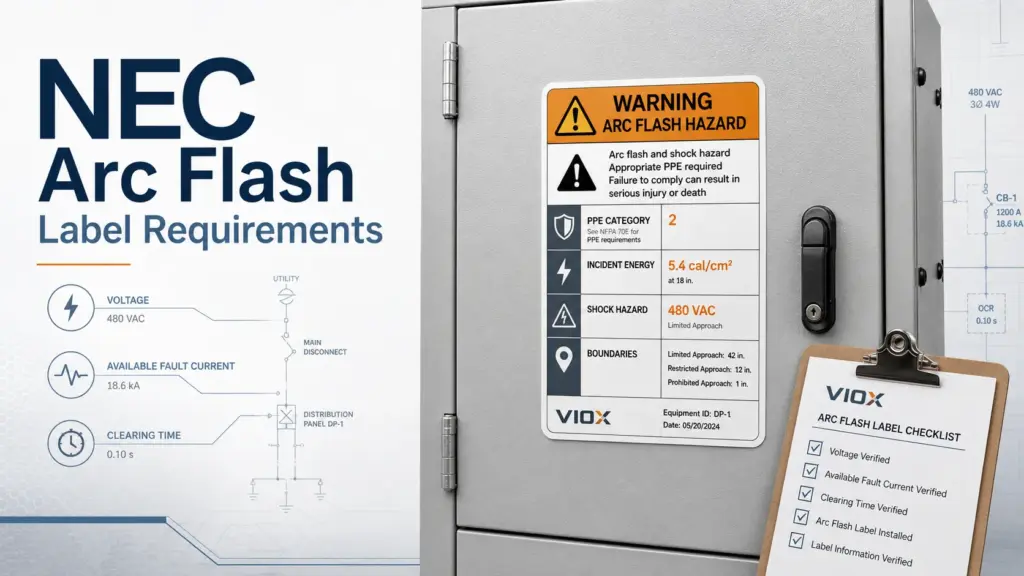 NEC Arc Flash Label Requirements: NEC 110.16, NFPA 70E 130.5(H), Generic vs Detailed Labels