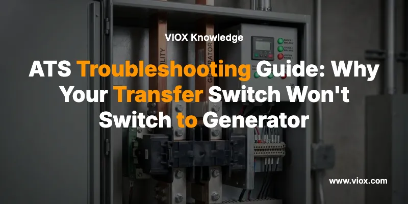 ATS Troubleshooting Guide: Why Your Transfer Switch Won't Switch to Generator