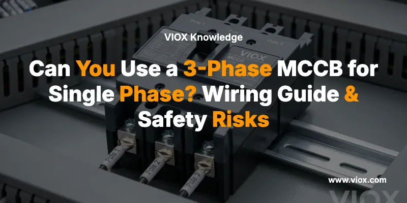Can You Use a 3-Phase MCCB for Single Phase? Wiring Guide & Safety Risks