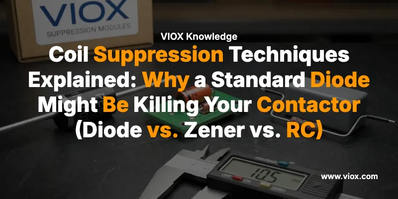 Coil Suppression Techniques Explained: Why a Standard Diode Might Be Killing Your Contactor (Diode vs. Zener vs. RC)