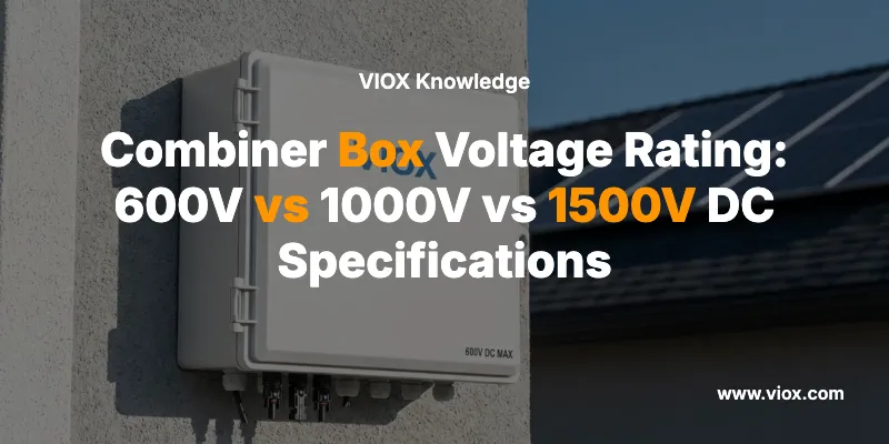 Combiner Box Voltage Rating: 600V vs 1000V vs 1500V DC Specifications