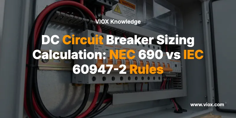 DC Circuit Breaker Sizing Calculation: NEC 690 vs IEC 60947-2 Rules