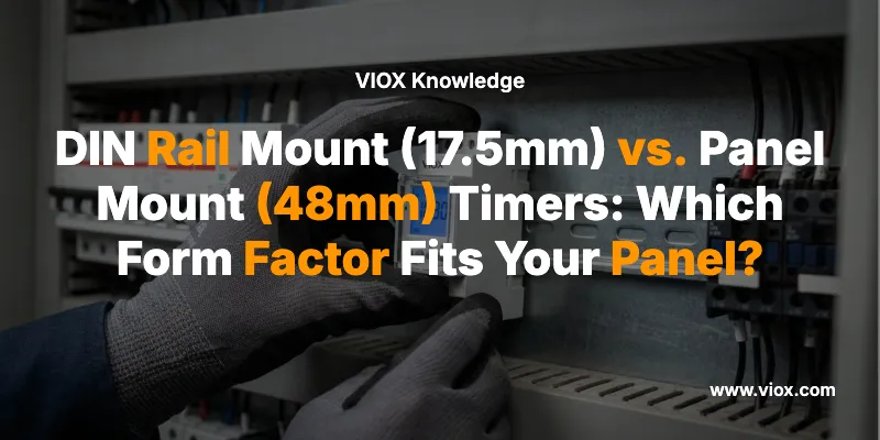 DIN Rail Mount (17.5mm) vs. Panel Mount (48mm) Timers: Which Form Factor Fits Your Panel?