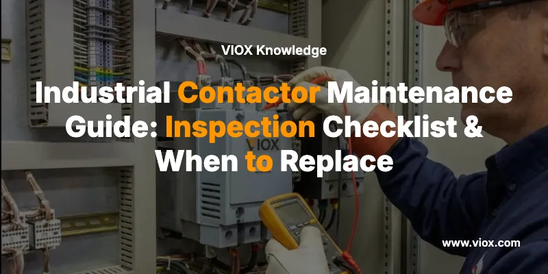 Industrial Contactor Maintenance Guide: Inspection Checklist & When to Replace