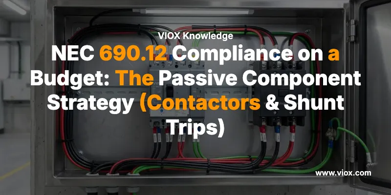 NEC 690.12 Compliance on a Budget: The Passive Component Strategy (Contactors & Shunt Trips)