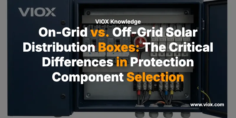 On-Grid vs. Off-Grid Solar Distribution Boxes: The Critical Differences in Protection Component Selection