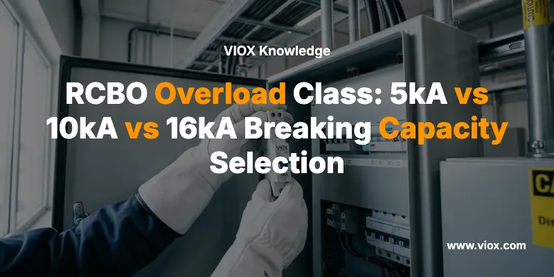 RCBO Overload Class: 5kA vs 10kA vs 16kA Breaking Capacity Selection
