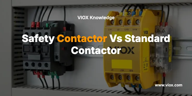 Safety Contactor Vs Standard Contactor
