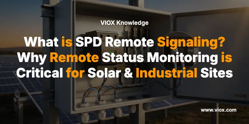 What is SPD Remote Signaling? Why Remote Status Monitoring is Critical for Solar & Industrial Sites