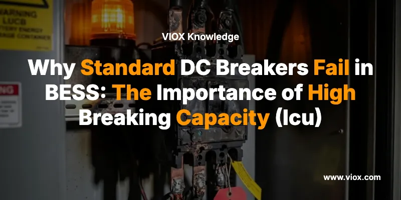 Why Standard DC Breakers Fail in BESS: The Importance of High Breaking Capacity (Icu)