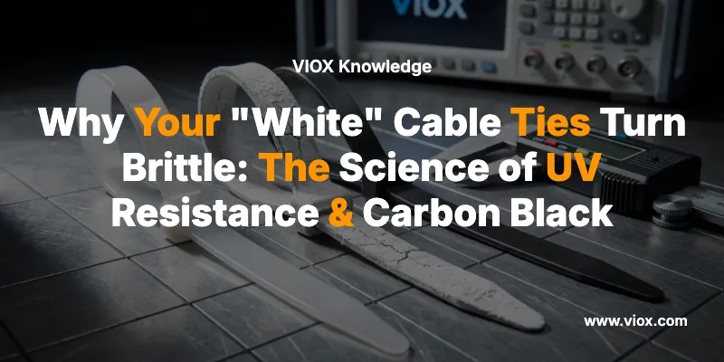 Why Your "White" Cable Ties Turn Brittle: The Science of UV Resistance & Carbon Black