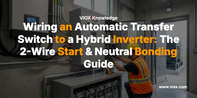 Wiring an Automatic Transfer Switch to a Hybrid Inverter: The 2-Wire Start & Neutral Bonding Guide