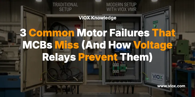 3 Common Motor Failures That MCBs Miss (And How Voltage Relays Prevent Them)