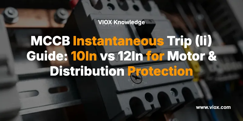 MCCB Instantaneous Trip (Ii) Guide: 10In vs 12In for Motor & Distribution Protection