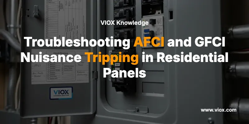 Troubleshooting AFCI and GFCI Nuisance Tripping in Residential Panels