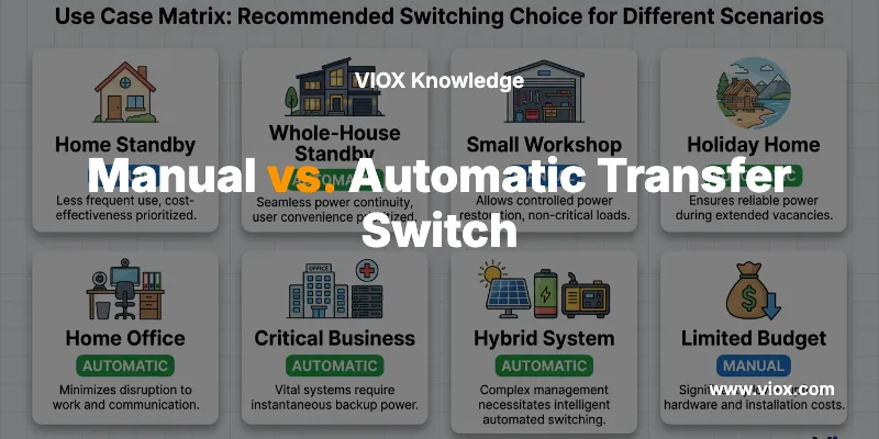 Manual vs. Automatic Transfer Switch