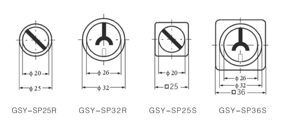switch position indictor dimension
