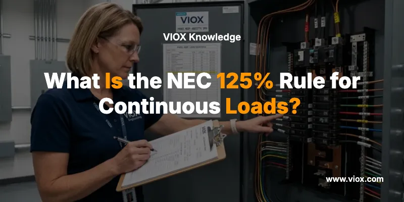 What Is the NEC 125% Rule for Continuous Loads?