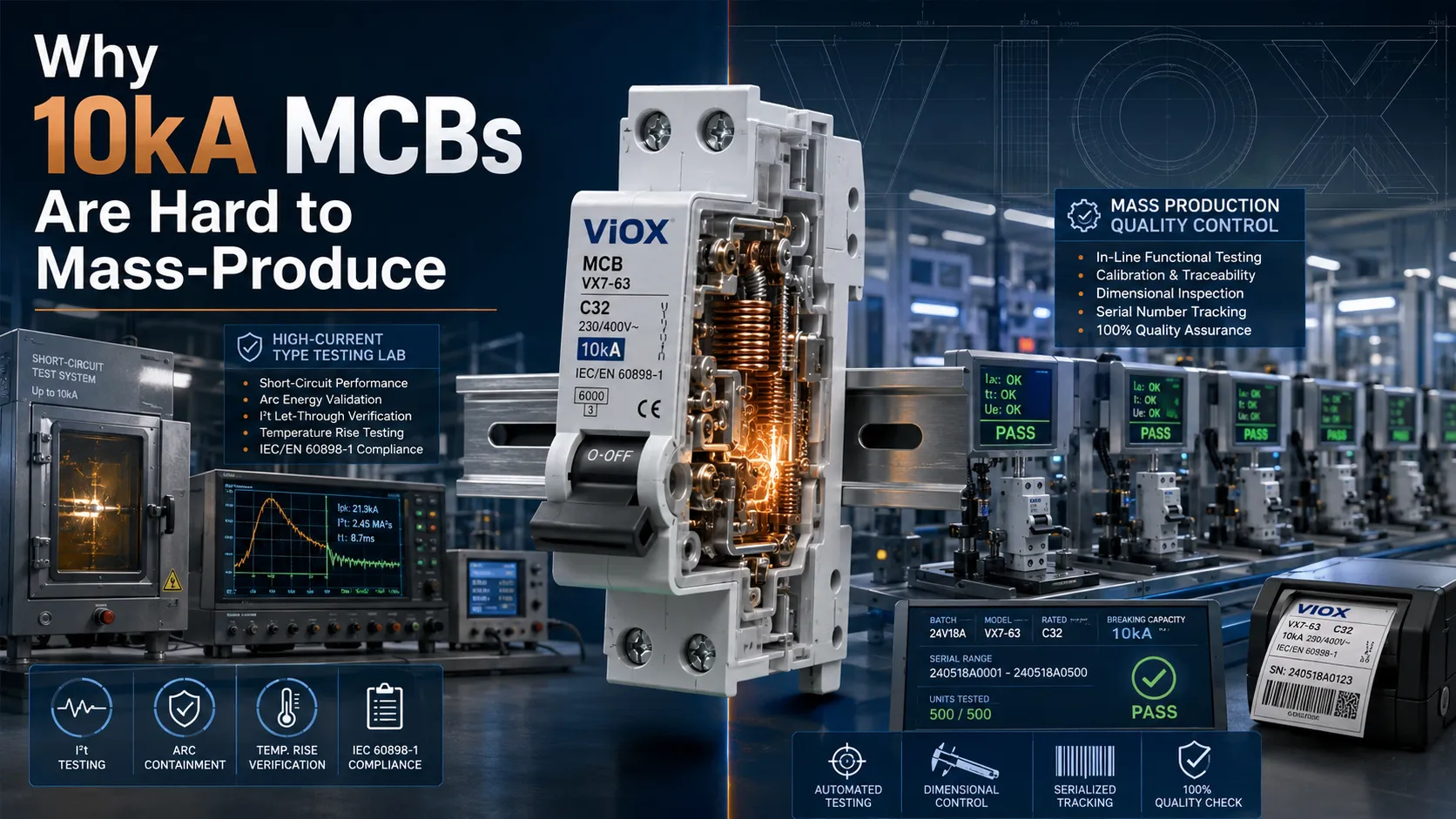 Why 10kA MCBs Are Hard to Mass-Produce: Type Testing, Arc Extinction, and Rating Verification