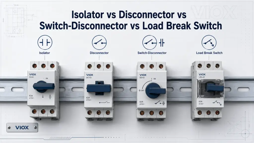 Isolator vs Disconnector vs Switch-Disconnector vs Load Break Switch