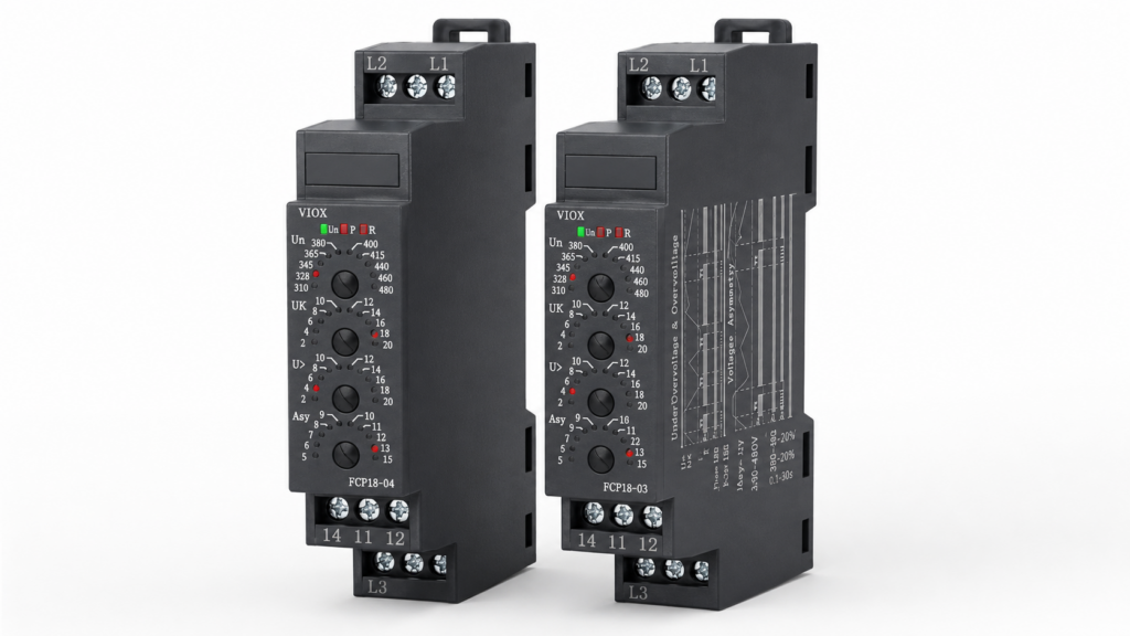 Three-Phase Voltage Monitoring Relay Functions Explained: VIOX FCP18 Selection Guide