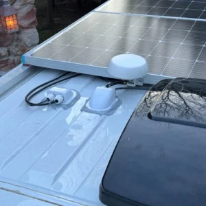solar cable entry gland on the new RV with Solar pannel